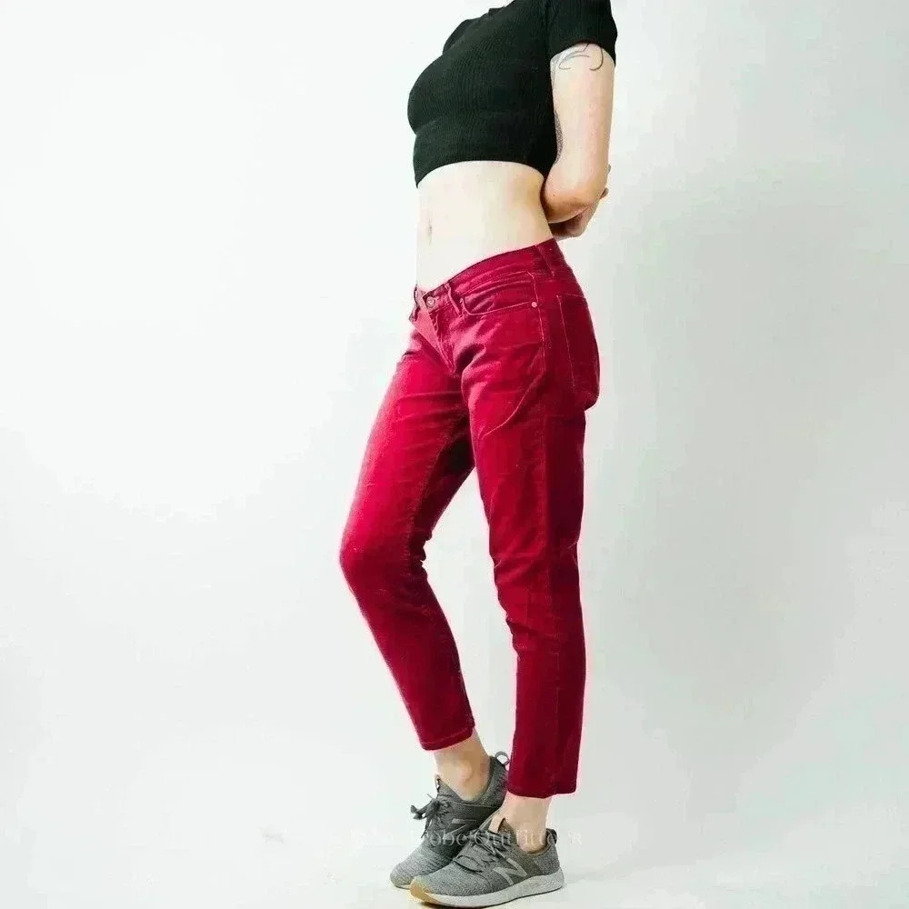 Red Roxy Denim Jeans - Picture 2 of 9